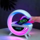 BT3401 Bluetooth Speaker Alarm Clock LED RGB Lamp Wireless Charger