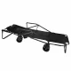 Luaro 2-in-1 Folding Transport Wagon and Beach Sunbed, Black