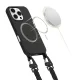 Tech-Protect iPhone 16 Pro Case MagNecklace with Lanyard, Black