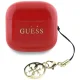 Guess Glossy Effect Printed Classic Logo & Charm TWS headphones - red