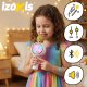 Wireless Karaoke Microphone for Kids Izoxis 27047 with Bluetooth Speaker, white
