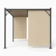 MultiGarden 3x4 m Steel Garden Pergola, Beige