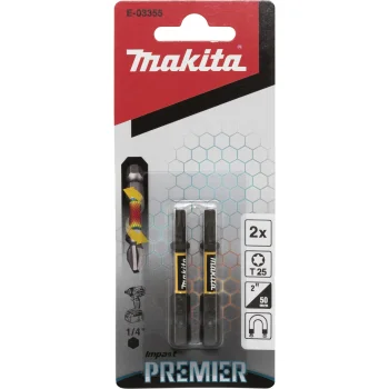 Makita Impact Premier T25 Torsion Bits 50 mm, 2 pcs (E-03355)