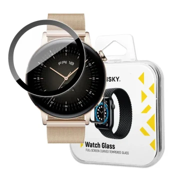 Wozinsky Watch Glass Hybrid Screen Protector for Huawei Watch GT 3 46 mm, Black