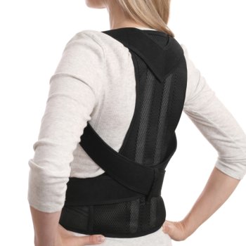 Magnetic Posture Corrector for Back, Size L, Black