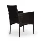 MultiGarden Garden Furniture Set, 2 Chairs and Table, Dark Brown