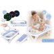 Nukido Nk-279 Foldable Baby Bathtub with Thermometer and Insert White/Blue