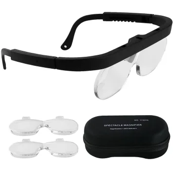 Magnifying Glasses with Interchangeable Lenses 1.5x 2.5x 3.5x