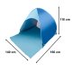 Self-deploying Beach Tent POP-UP XXL with UV Protection
