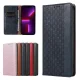 Magnet Strap Case for iPhone 14 Pro Max Flip Wallet Case with Stand, Blue