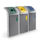 Hailo ProfiLine WSB Design Plus XXXL 120L Recycling Bin, Dust Grey