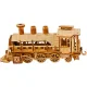Kruzzel 3D Wooden Puzzle Steam Locomotive with Tender, 282 Pieces