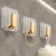 Self-Adhesive Acrylic Bathroom Hook, Square, Gold