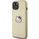Hello Kitty iPhone 14 Case Leather Kitty Head MagSafe, Gold