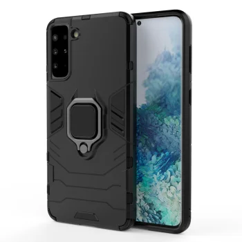Ring Armor Hybrid Case for Samsung Galaxy S22+ (S22 Plus), Black