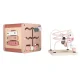 Wooden Educational Activity Cube 5-in-1 with Bead Maze, Pink