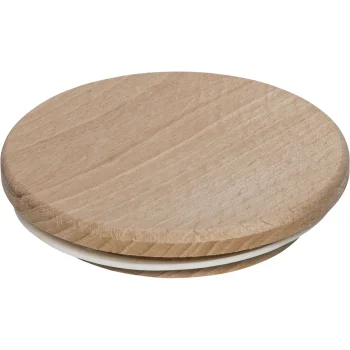 WECK Wooden Lid 80 mm, Beech, Brown