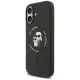 Karl Lagerfeld iPhone 17 Case Silicone Karl & Choupette Ring MagSafe, Black