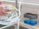 Dish Soap Dispenser with Sponge Holder, Grey