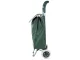 Foldable Shopping Trolley Bag on Wheels, Green