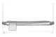 Ecotoys Bed Guard Rail for Kids, 150 cm, Grey/White