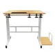 Maclean Mobile Laptop Desk, White, 80x60cm