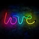 Forever Light FLRN01 LOVE RGB LED Neon Sign with Remote