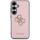 Guess Grained Big 4G Logo Case for Samsung Galaxy S25 Pink