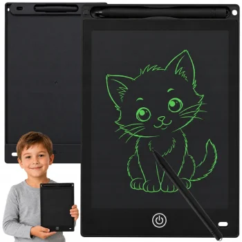 12" LCD Graphic Drawing and Writing Tablet with Stylus, Black