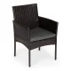 MultiGarden Garden Furniture Set, 2 Chairs and Table, Dark Brown