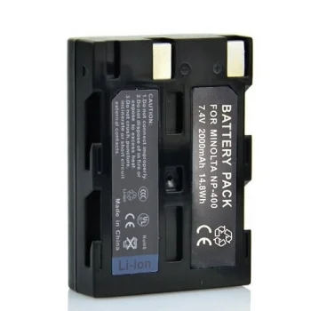 Extra Digital Camera Battery for Minolta NP-400 / Pentax D-Li50 (7.4V, 2000mAh)