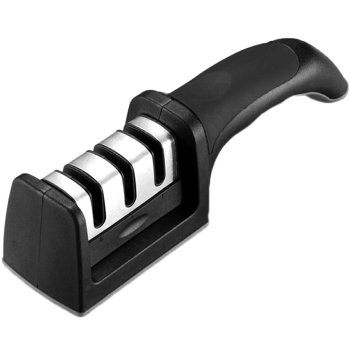 3-Step Kitchen Knife Sharpener (Black)