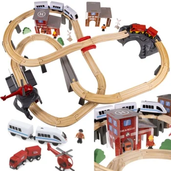 Wooden Railway Train Kruzzel 22754