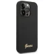 Guess Silicone Vintage Gold Logo Case for iPhone 14 Pro Black