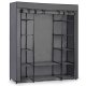 Massido Large Textile Wardrobe, Graphite
