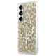 Guess IML Leopard Triangle MagSafe Case for Samsung Galaxy S26 - Brown