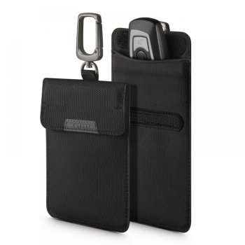 Spigen Pouch RFID Signal Blocker Case for Keyless Entry, Black