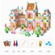 268 Pcs Wooden Building Blocks Doll House Architect House Constructor Gift for Boys and Girls