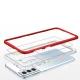 Case for Samsung Galaxy S22+ (S22 Plus) Hybrid Armor Clear 3in1, Red
