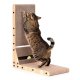 Corner cardboard cat scratcher with toy bed Petsi