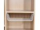 Suspended basket under shelf metal organizer kitchen white