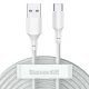 Baseus 2x set USB Typ C Cable Fast Charging PD and QC 40W 5A 1,5m, White