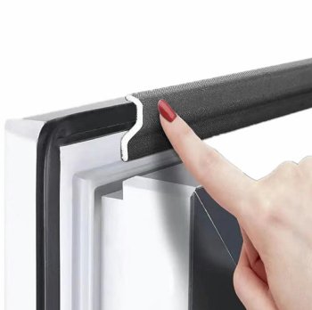 Self-adhesive seal for door windows 4m black