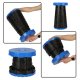 Telescopic Portable Adjustable Height Folding Stool for Camping Festival Hiking BBQ Gardening Fishing, Blue