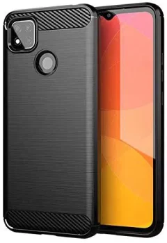 Xiaomi Redmi 9C Carbon Flexible Cover TPU Case, Black