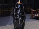 Ceramic Waterfall Incense Burner with 10 Cones, Black