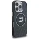 Karl Lagerfeld IML Choupette Head Logo MagSafe Case for iPhone 16 Pro Max, Black