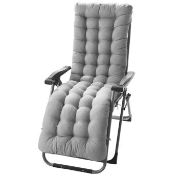 Garden Sun Lounger Cushion 165 x 50 cm, Grey