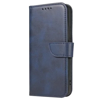 Magnet Case Folio Book Cover for Samsung Galaxy A73 with Stand, Blue