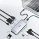 Choetech HUB-M15 9-in-1 USB-C Hub (HDMI, VGA, RJ45, SD/TF), Gray